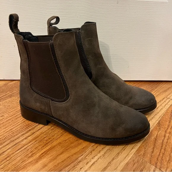 Thursday Boot Company Duchess Chelsea Boots dark olive suede Women’s 6.5 - Picture 3 of 8